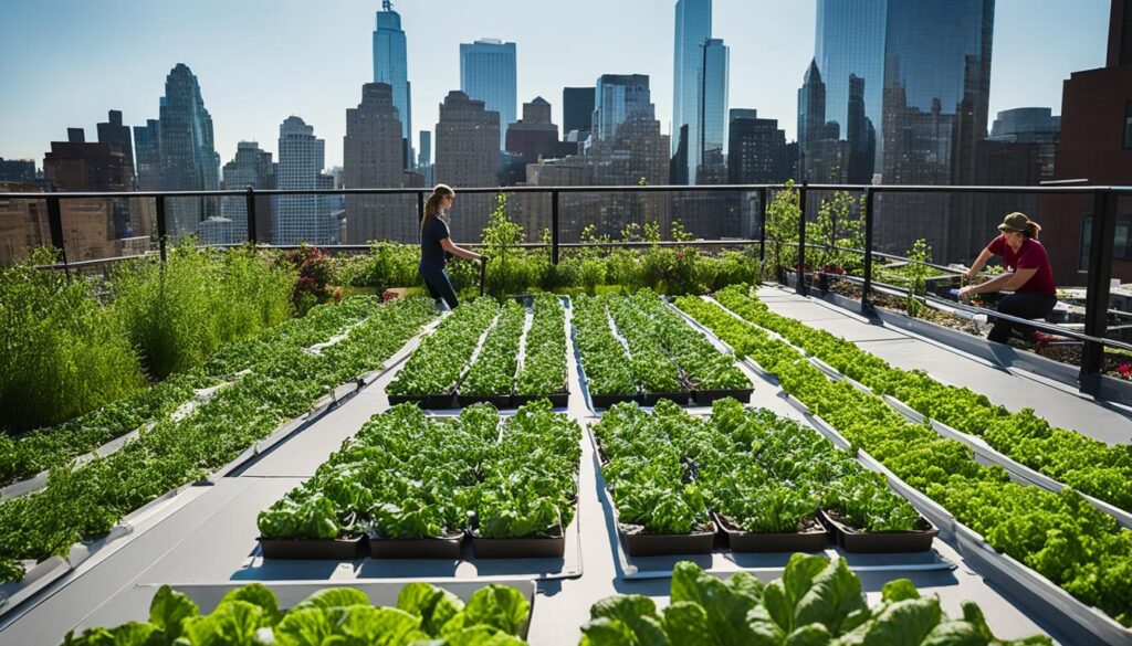 Successful urban farming project